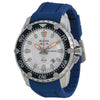 Bulove Marine Star Automatic Silver Dial Orange Rubber men Watch 98B208