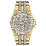 men Exclusive Bulova Crystal Accent Gold-Tone PVD Watch