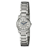 Bulova Silver Crystal-set Dial Stainless Steel woman Watch 96P143