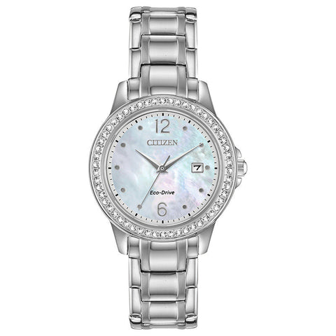 Citizen woman' Eco-Drive® Crystal Accent Watch with Mother-of-Pearl Dial
