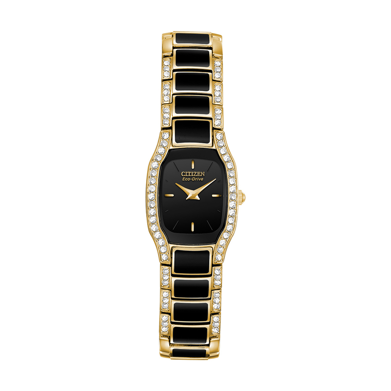 CITIZEN woman ECO-DRIVE NORmenDIE TWO-TONE STAINLESS STEEL WATCH