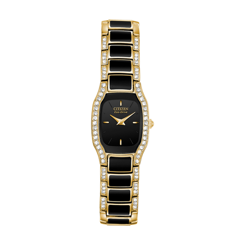 CITIZEN woman ECO-DRIVE NORmenDIE TWO-TONE STAINLESS STEEL WATCH