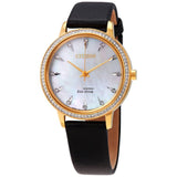 Citizen Silhouette Crystal Mother of Pearl Dial woman Watch