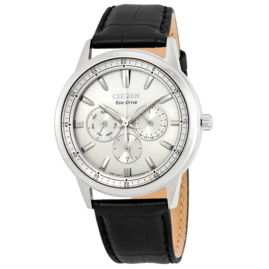 Citizen men Eco-Drive® Corso Strap Watch with Silver-Tone Dial 