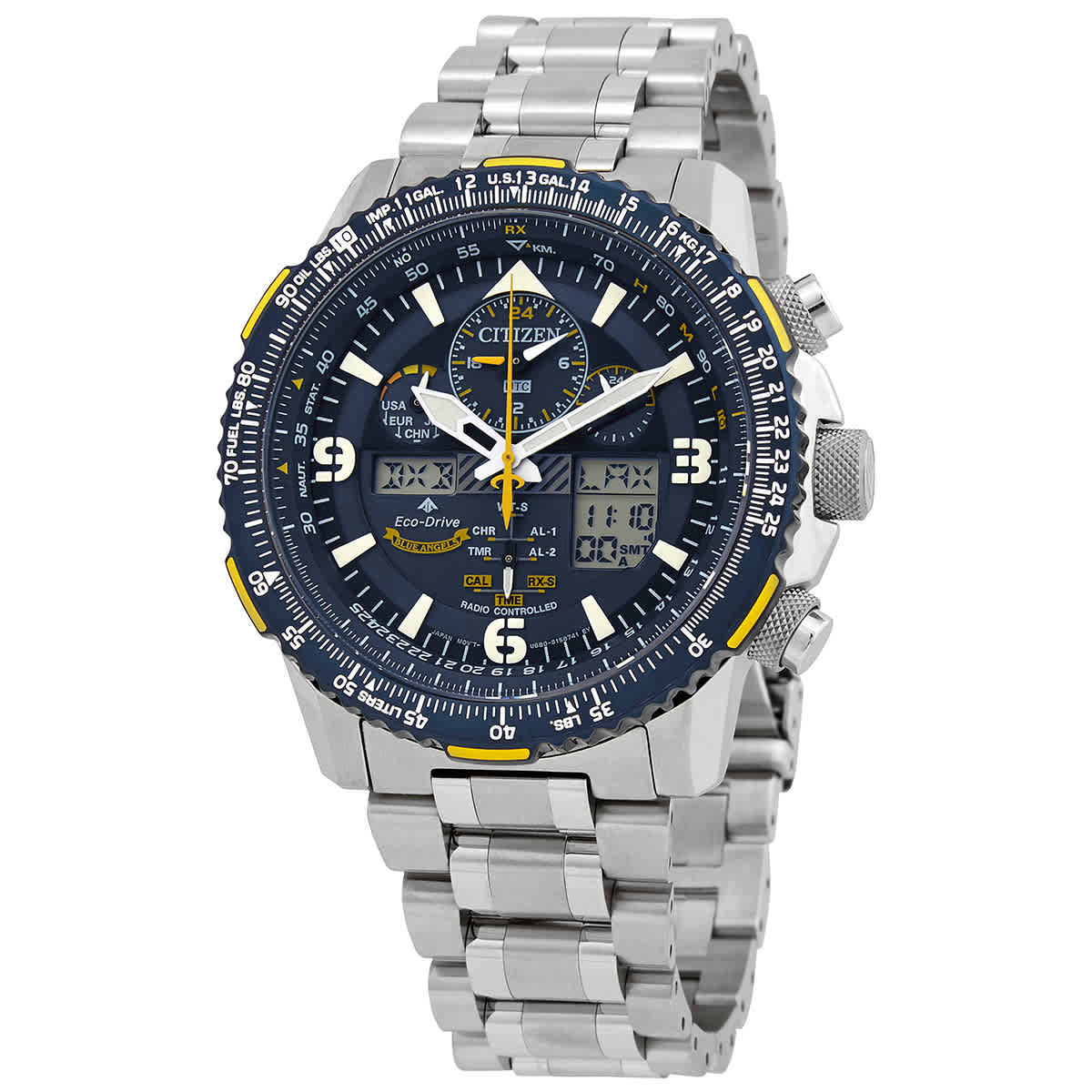Citizen Promaster Skyhawk A-T Perpetual Alarm Chronograph Blue Dial men Watch 