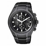 Ctizen Eco Drive Chronograph Black Dial Titanium men