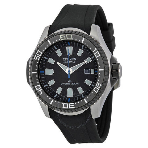 Citizen Promaster Diver 300 Meters Eco-Drive Black Dial Black Rubber men Watch