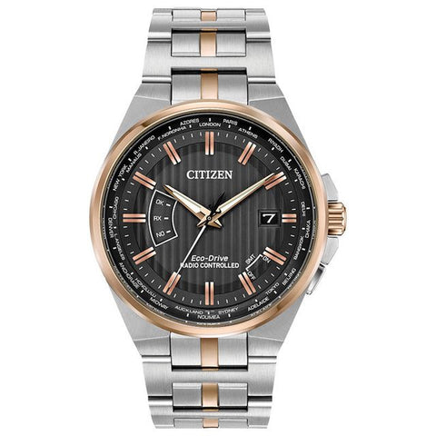 Citizen World Perpetual A-T World Time Eco-Drive Black Dial men Watch 