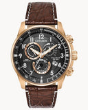 Citizen PCAT Perpetual Alarm Chronograph Black Dial men Watch