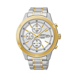 Seiko men Two-Tone Chronograph Watc
