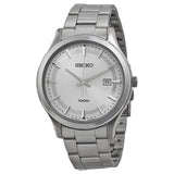 Seiko Silver Dial Stainless Steel men Watch - SUR047