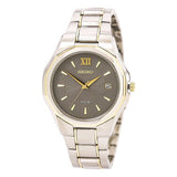 Seiko Solar Gray Dial Two-tone Stainless Steel men Watch