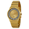 Seiko Champagne Dial Gold-tone Stainless Steel woman Watch SXDF72