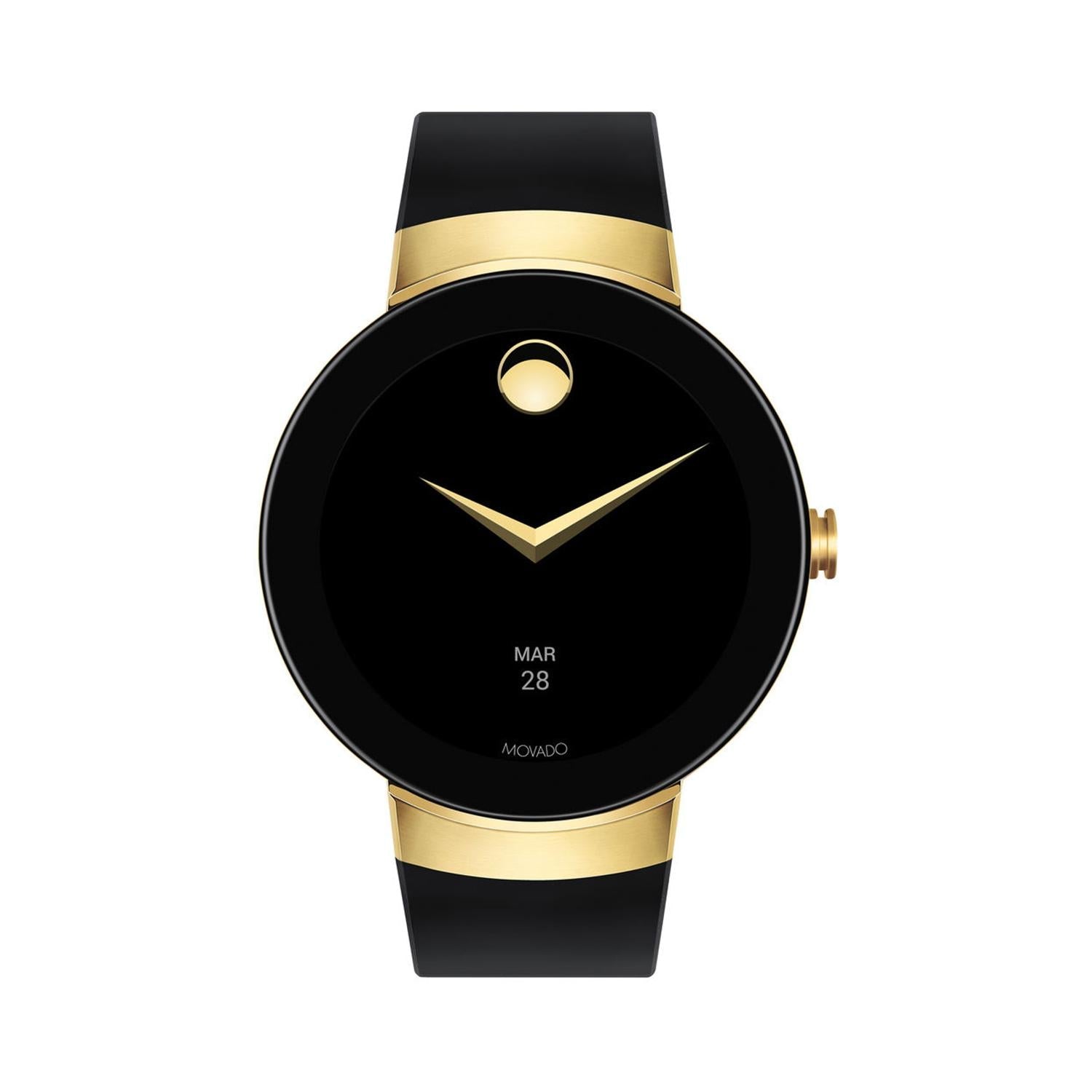 Movado connect gold discount