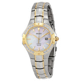 Seiko Solar Mother of Pearl Two-tone woman