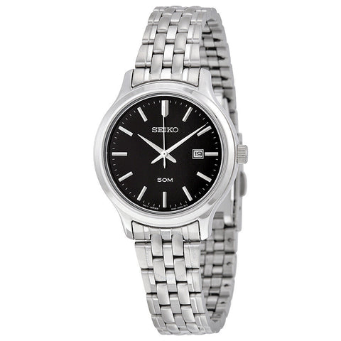 Black Dial Stainless Steel Quartz woman Watch SUR795