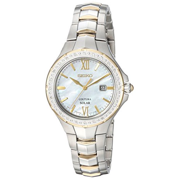 Seiko Coutura Mother of Pearl Dial Two-tone woman Watch SUT240