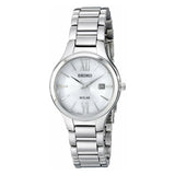 Seiko Solar Silver Dial Stainless Steel woman Watch SUT207