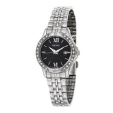 Seiko Authentic woman SS Black Dial Swarovski - SUR861