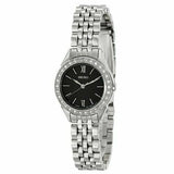 Seiko woman Seiko SUR839 Stainless Steel Swarovski® Crystal Black Dial Watch