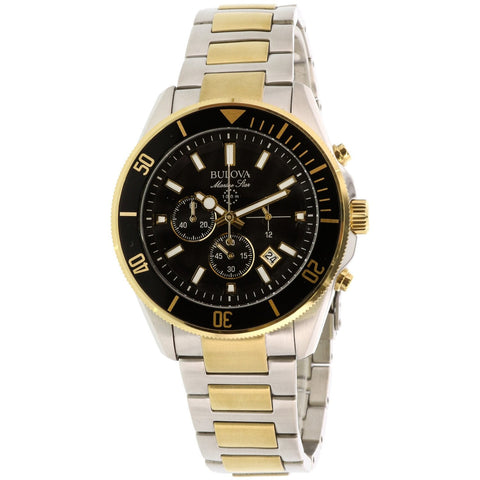 Bulova Marine Star Chronograph Black Dial men Watch 98B249
