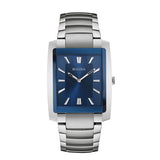 Bulova Men’s Silver Tone Blue Dial Watch 96A169