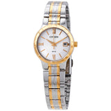 Citizen BK2324-51A men Dress White Dial Two Tone Yellow Gold Stainless Steel Watch