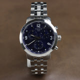 Tissot PRC 200 Chronograph Watch with Blue Dial - T0554171104700