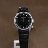 Tissot Couturier Black Dial woman Leather Watch - T035.210.66.051.00