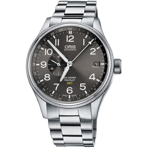 Oris ProPilot GMT Sm Sec, 45mm, Anthracite Dial, MB - 01 748 7710 4063-07 8 22 19