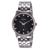 Citizen men Crystal Stainless Steel Watch