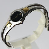 Movado Amorosa Black Dial SS woman Watch - Silver/Gold Black Dial - 606893