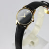Movado Museum Classic Gold Black Dial woman Watch - 606877 - Pre-Owned