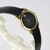 Movado Museum Classic Gold Black Dial woman Watch - 606877 - Pre-Owned