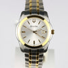 Bulova men Two-Tone Watch with Silver-Tone Dial - 98H18