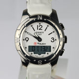Tissot T-Touch II  Titanium Diamond White Leather Unisex Watch - T047.220.46.016.00