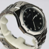 Bulova men Marine Star Diamond Accented Stainless Steel Bracelet Watch -98D103
