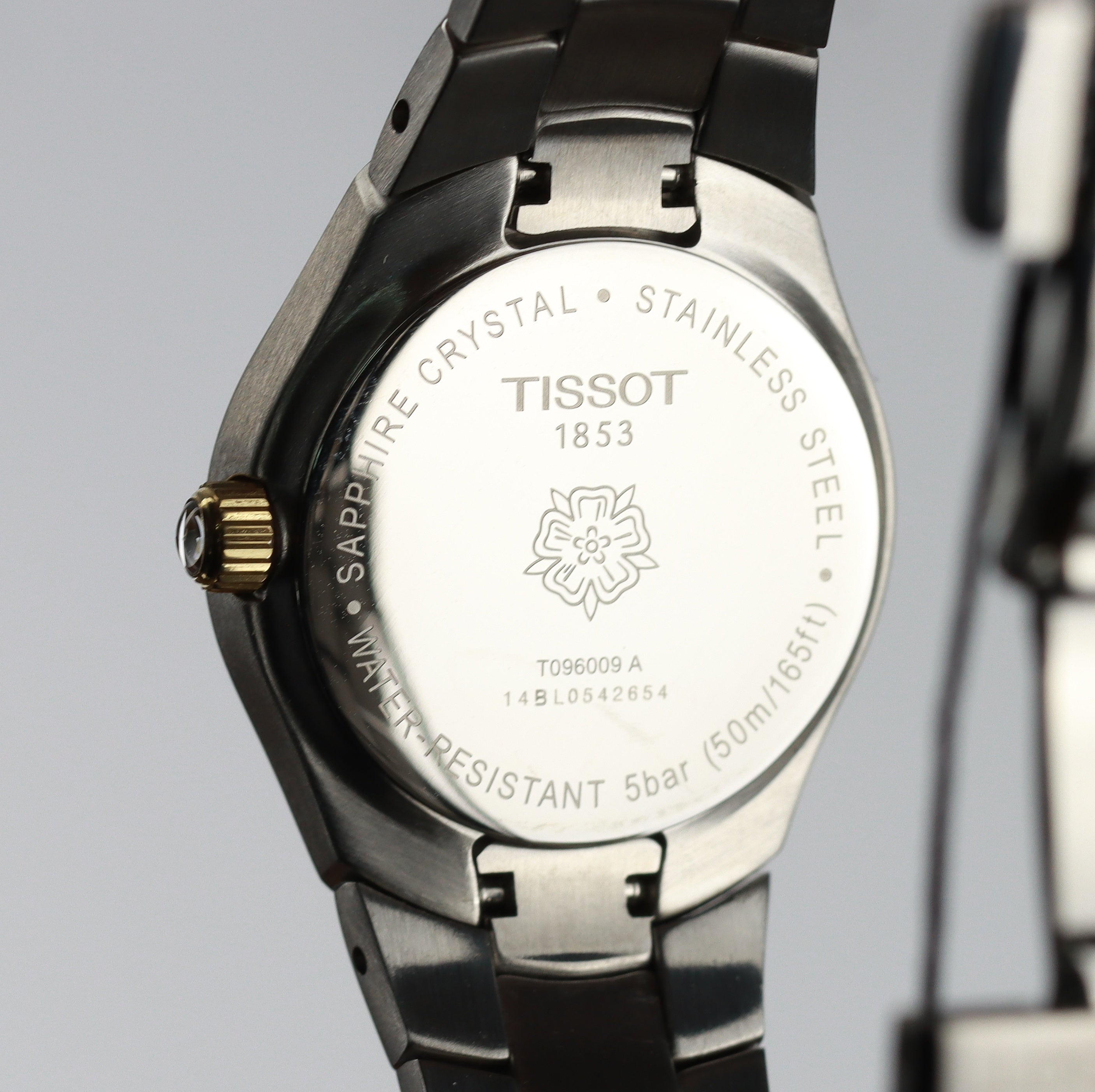 Tissot T-Round Mother of Pearl Dial Two-tone Watch - T096.009.22.111.00