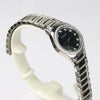 Bulova Crystal Black Dial Stainless Steel woman Watch - 96L170