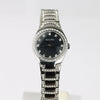 Bulova Crystal Black Dial Stainless Steel woman Watch - 96L170